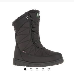 Kamik Hannah Mid Women Black Winter Boot Size 9 Vegan Lightweight Waterproof New